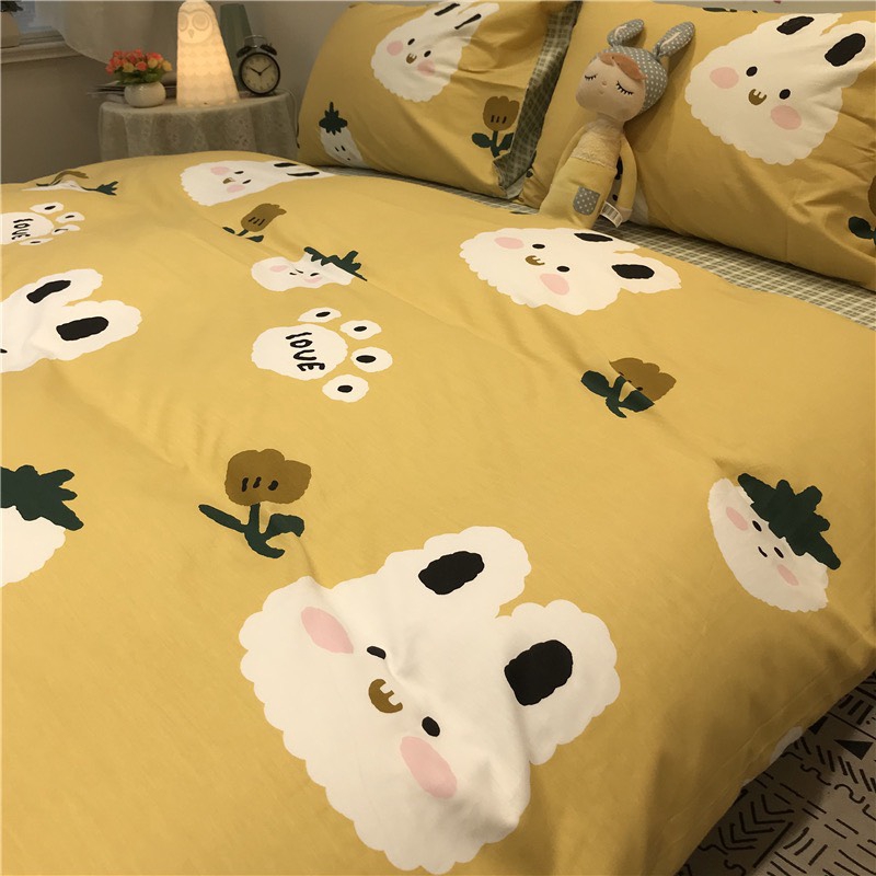 Cotton Poly Nhập Khẩu - Mặt Gấu Vàng SP001230