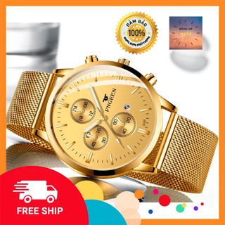 Đồng Hồ Thời Trang Nam FNGEEN Thiết Kế Dây Lưới Bằng Thép Không Gỉ Cực Kỳ Bền Sang Trọng Lịch Lãm