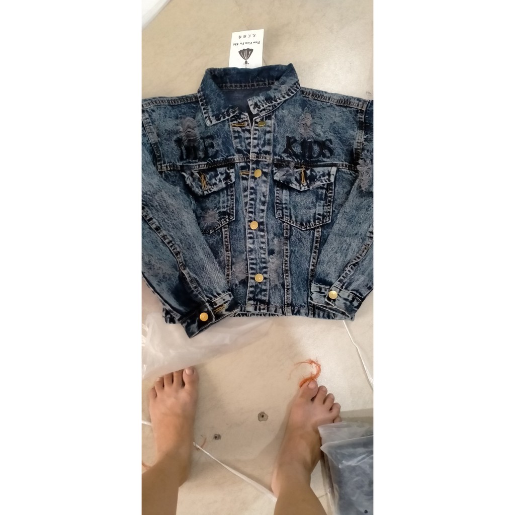 HCMFREESHIP 99K️KÈM HÌNH THẬT ÁO KHOÁC JEANS NỮ CROPTOP THÊU LƯNG HOT TRENDS SÀNH ĐIỆU SALES NHẤT NĂM NAY UNISEX