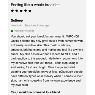 Mặt nạ Oatifix Fresh Face Mask