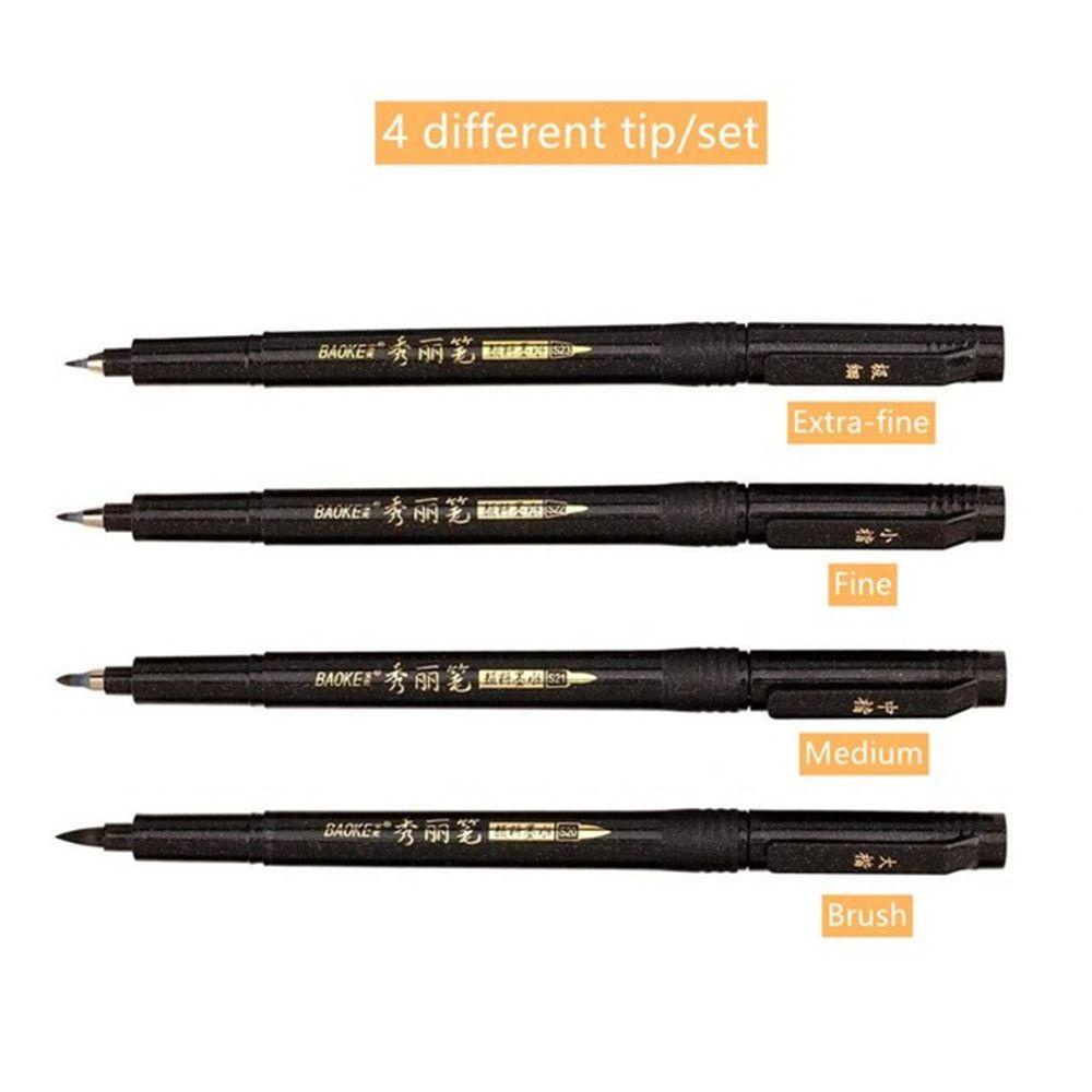 Set 1 / 4 Bút Mực Viết Thư Pháp Chuyên Dụng