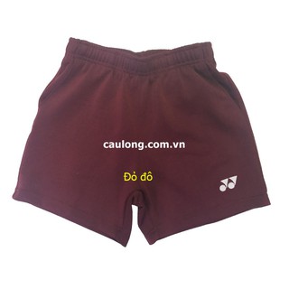 Quần Short Cầu Lông Nam Nữ Yonex trơn đỏ đô