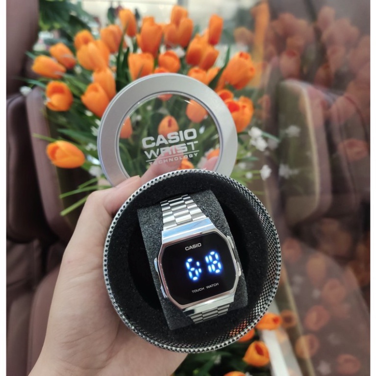 Đồng hồ nam nữ điện tử Casio A168 màn hình full led cảm ứng , thời trang , sang trọng , đẳng cấp
