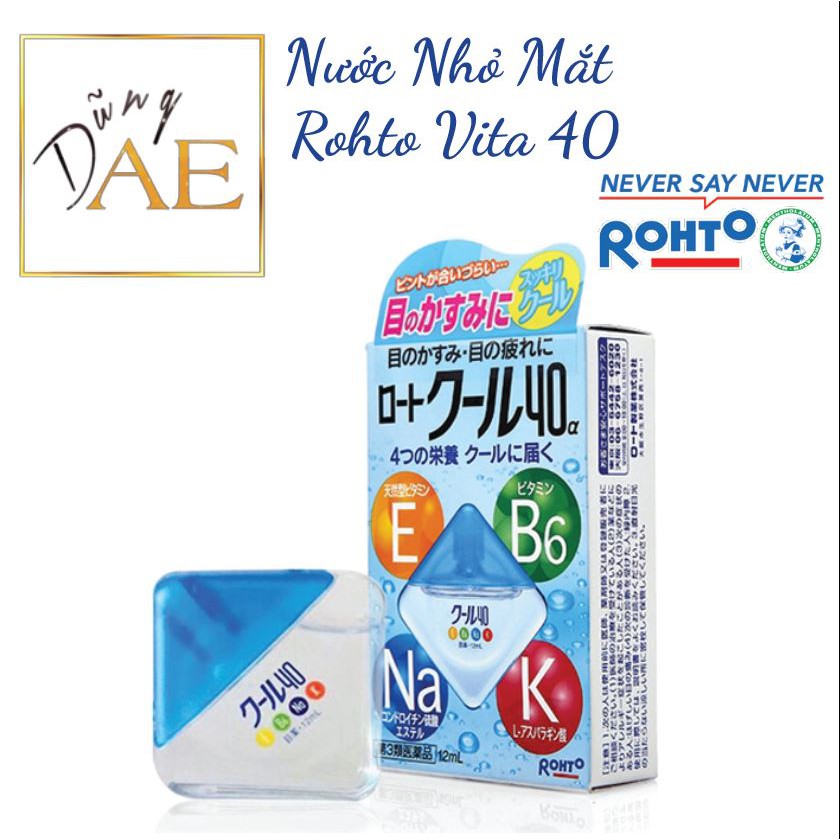 Rohto Vita 40 - Nước Nhỏ Mắt Rohto Vitamin 40 Nhật Bản 12ml