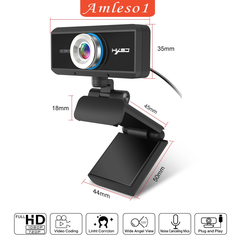 Webcam Usb Kèm Micro Cho Máy Tính Pc Laptop Amleso1