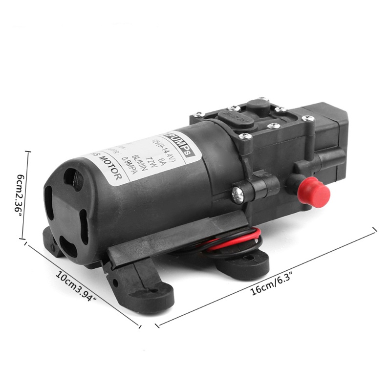 Máy Bơm Nước 12V 72W Áp Suất Cao Cho Loại Thông Minh