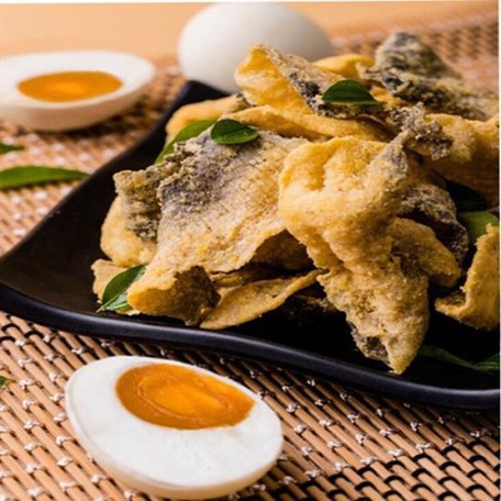 Snack Da Cá PATI Cao Cấp Chiên Giòn Vị Ớt Xanh/ Trứng Muối