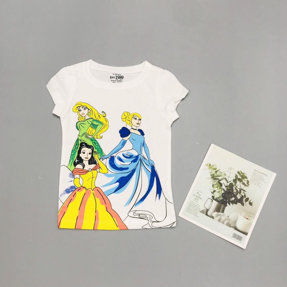 Áo thun cho bé gái, áo phông bé gái chất cotton mềm mát, size 1 - 5 tuổi - BONGKIDS