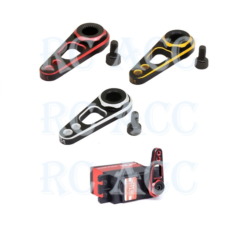 Thanh Servo 25T Bằng Hợp Kim Nhôm Cho Xe Điều Khiển 1/10 Traxxas TRX4 Axial SCX10 90046 D90 CC01 Recat