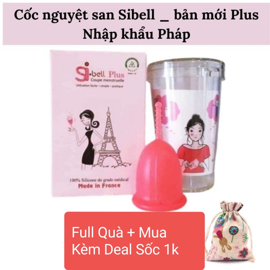 Cốc Nguyệt San SIBELL Chính Hãng Nhập Khẩu Từ Pháp💕Freeship💕Nhiều Quà💕 (chính hãng)