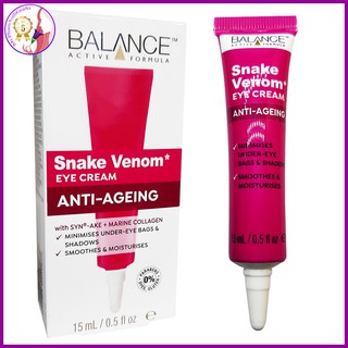 Kem dưỡng mắt Balance Snake Venom chiết xuất nọc rắn giảm quầng thâm chống lão hóa 15ml Anh