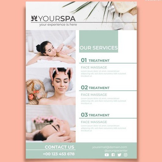 THIẾT KẾ MENU/BẢNG GIÁ DỊCH VỤ NAIL/SALON TÓC/ THẨM MỸ VIỆN/ SPA/.. HOTTREND GIÁ RẺ