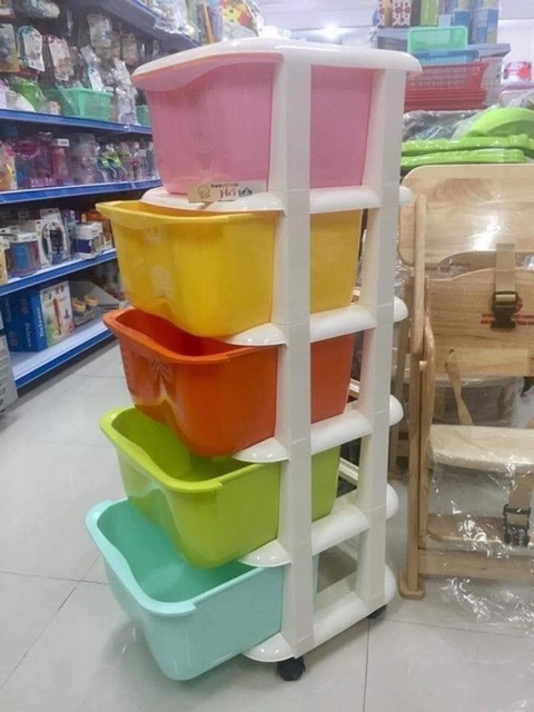 TỦ NHỰA ĐA SẮC 5 TẦNG VIỆT NHẬT