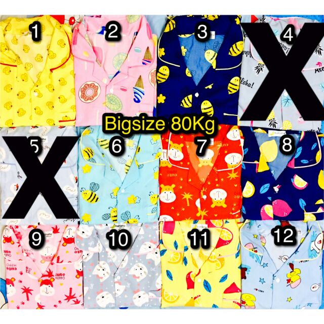 PIJAMA KATE BIGSIZE 60-80KG