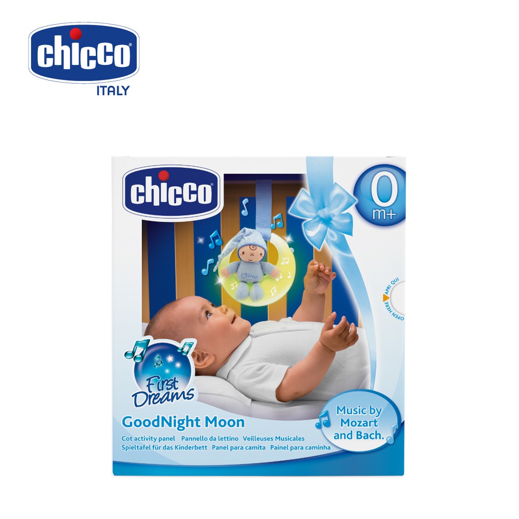 Đèn phát nhạc mặt trăng hồng Chicco