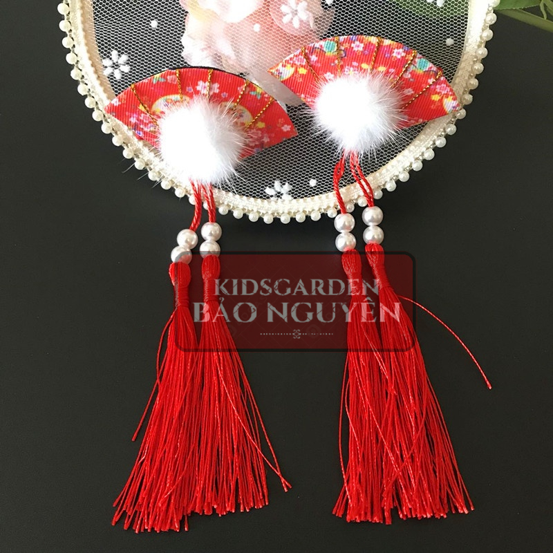 Kẹp tóc đẹp mẫu quạt cho bé gái/bạn nữ phong cách cổ trang/cosplay - KIDSGARDEN BẢO NGUYÊN