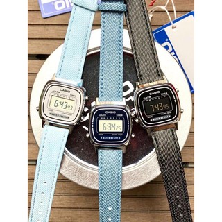 Đồng hồ Nữ CASIO LA670 dây jeans - CHÍNH HÃNG - Hàng limited