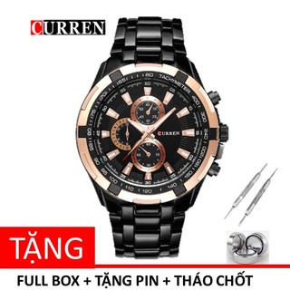 ĐỒNG HỒ NAM CURREN FULL BOX DÂY THÉP THỜI TRANG THỂ THAO - Đ44