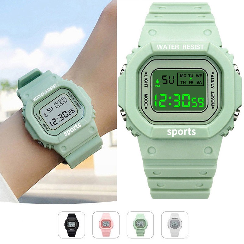 Đồng hồ điện tử nam nữ Sport Sp03 cực đẹp kiểu dáng độc đáo, mới lạ, full chức năng, dây cao su cực bền