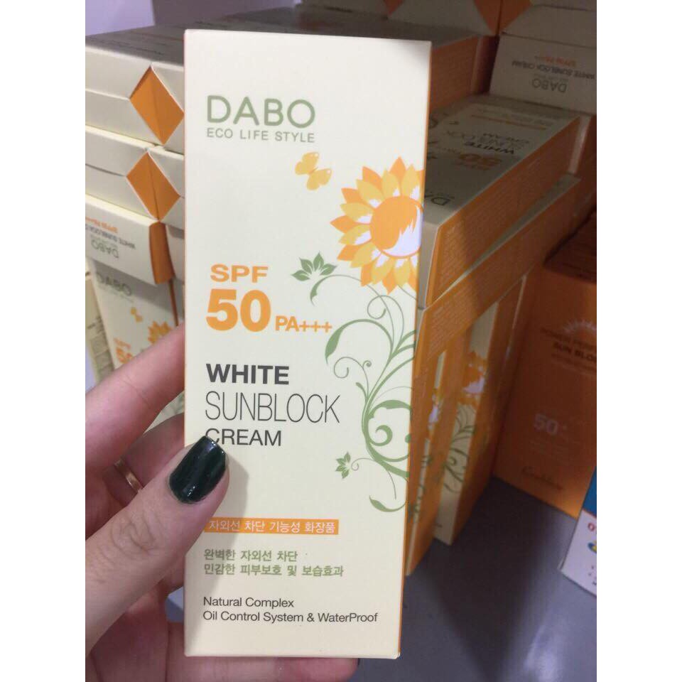 Kem Chống Nắng DABO White Sunblock Cream SPF50