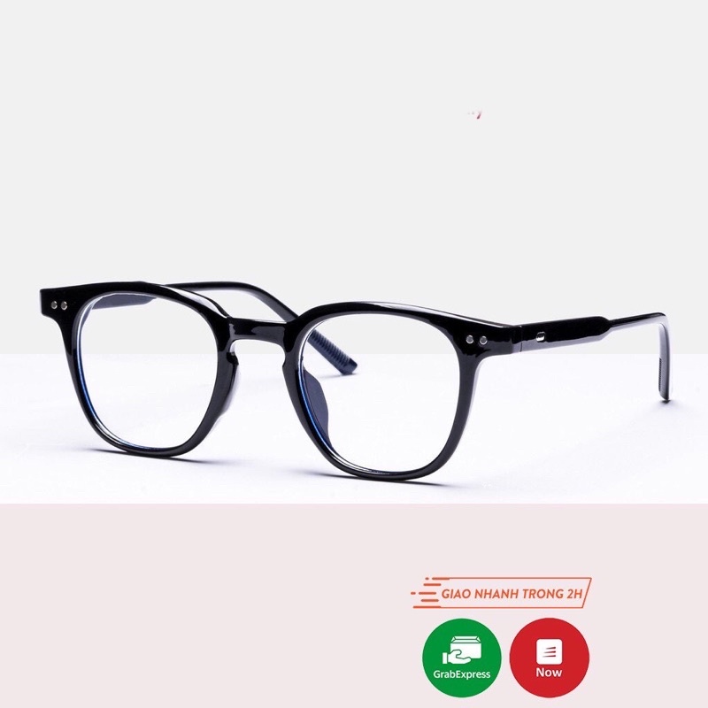 Kính thời trang nam nữ đẹp mắt vuông giả cận chống ánh sáng xanh LUTTO 3531