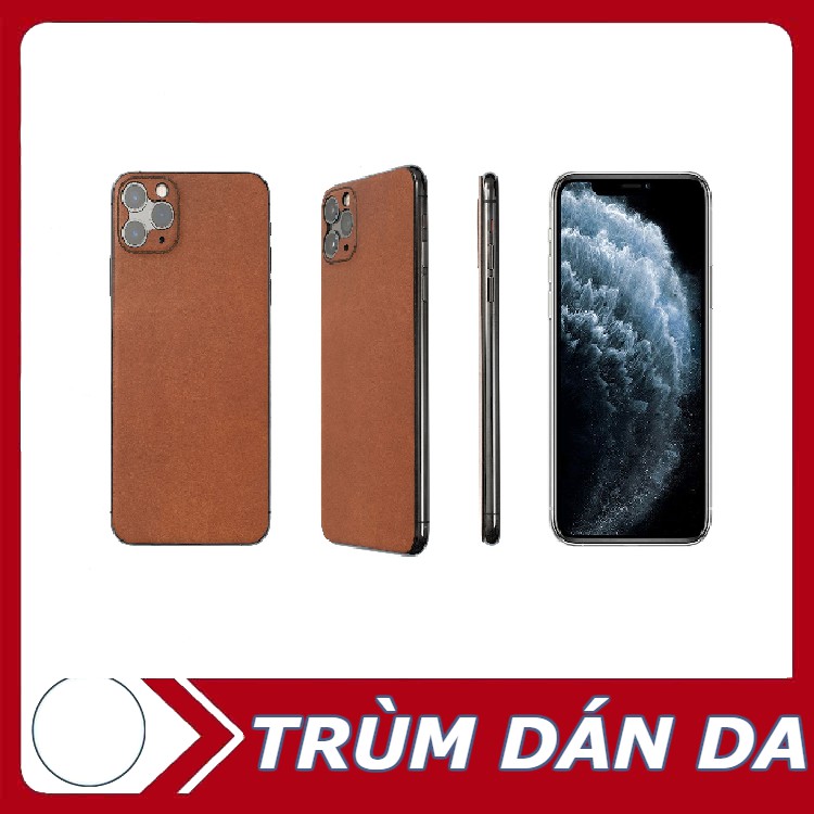 [DÁN DA] Miếng dán da iphone 11 pro - DA THẬT 100% - Miễn phí khắc