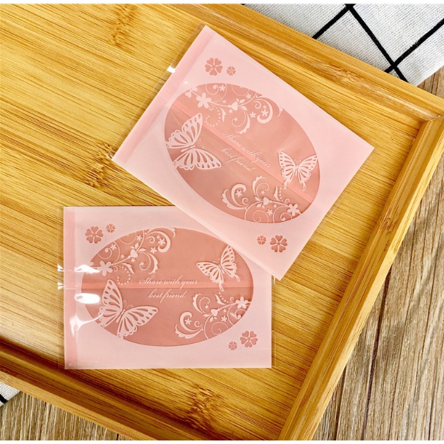 Túi hàn miệng hình bướm mèo con 7x10 cm