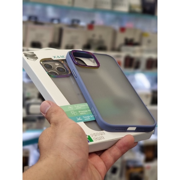 [ Chính hãng 13 |  13 Pro | 13 Pro Max | 12 Pro Max - Ốp Iphone X&amp;M dẻo silicon bảo vệ camera titan lưng nhám