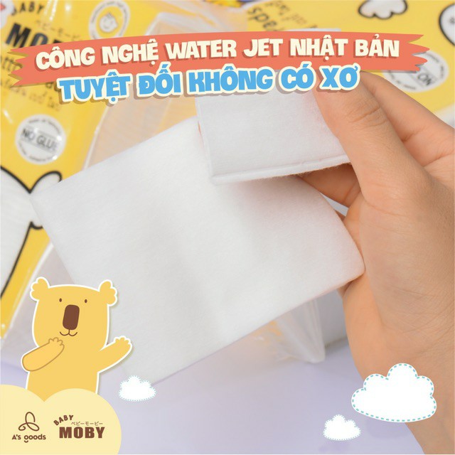 BÔNG MIẾNG ĐA NĂNG MOBY CHÍNH HÃNG (bịch 100 miếng)