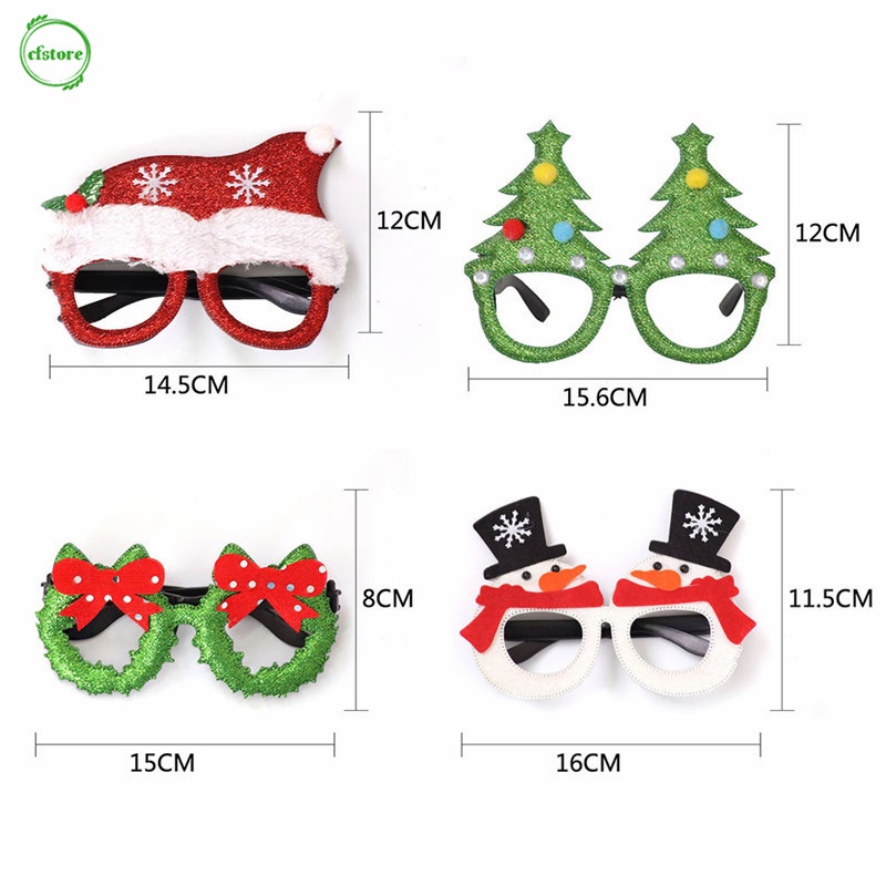 Mắt kính họa tiết giáng sinh dễ thương bắt mắt sành điệu