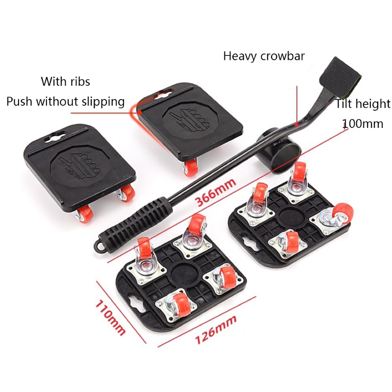Set 5 Dụng Cụ Di Động Nâng Đồ Nội Thất Dễ Di Chuyển