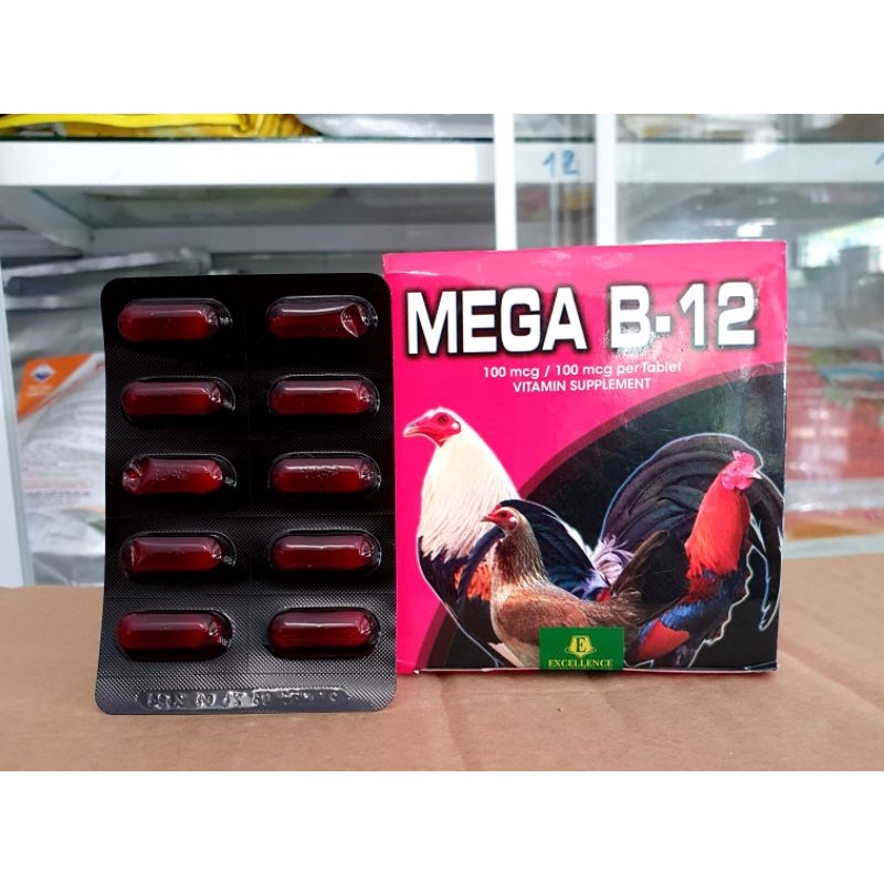 1 VỈ MEGA B12 DINH DƯỠNG CHO GÀ ĐÁ MAU LÊN NƯỚC MÁU
