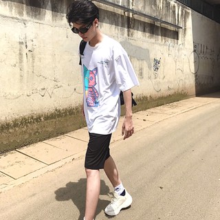 Áo thun tay lỡ Grim Tee Fox White - Gumbles Official