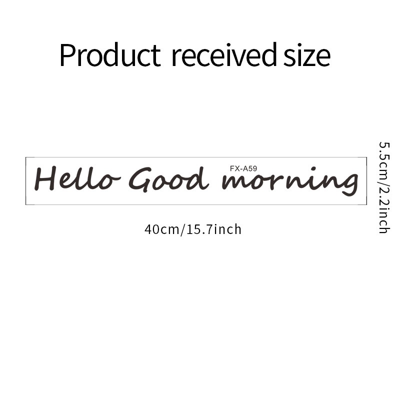 Miếng dán tường chữ Hello Good Morning Family sáng tạo trang trí phòng khách/phòng ngủ