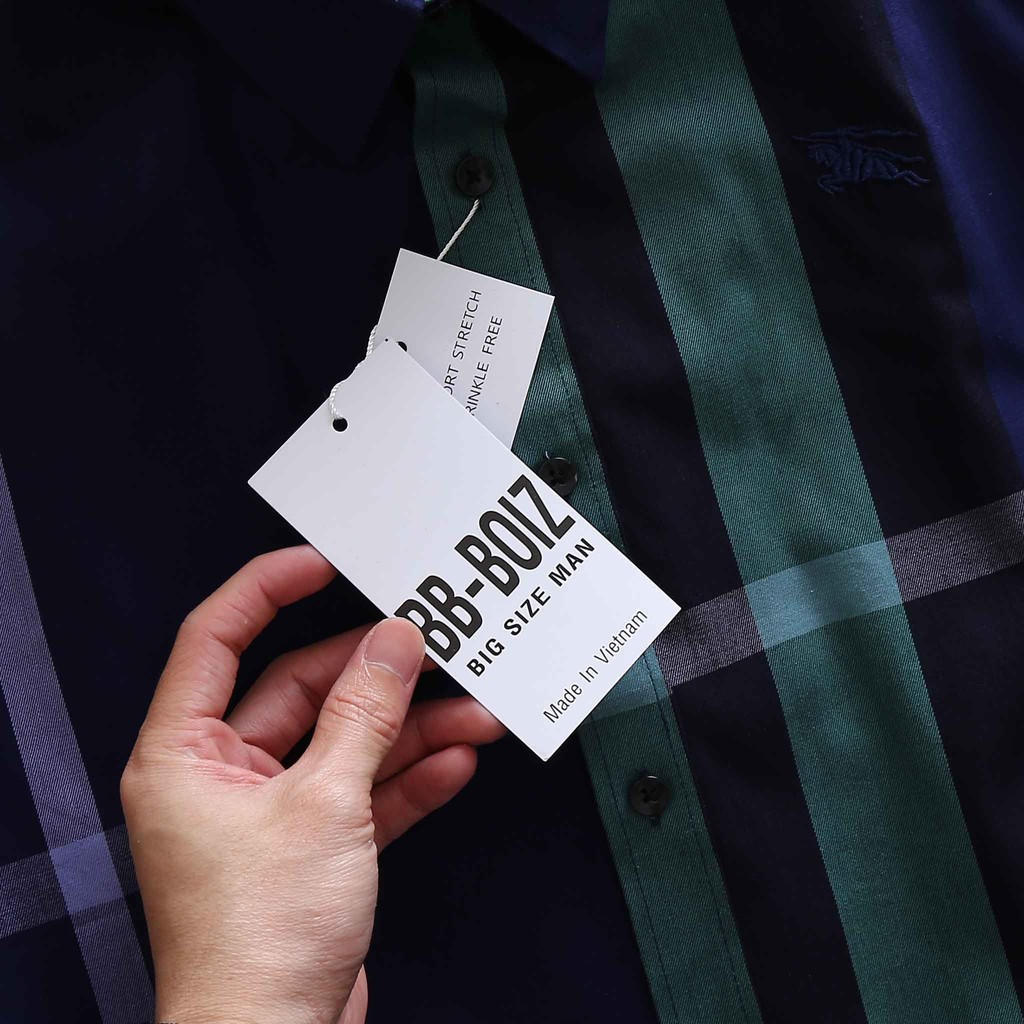 [bigsize < 130kg] ÁO SƠ MI NAM tay dài caro BBR BIGSIZE | BigBuy360 - bigbuy360.vn