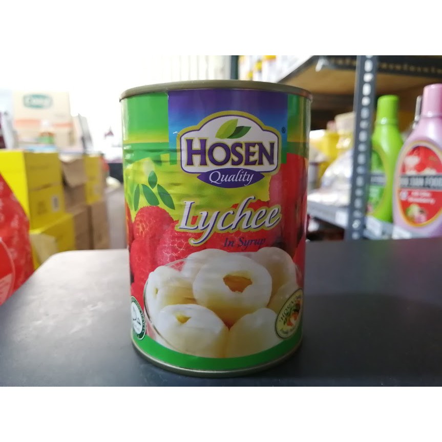 Vải ngâm Hosen - Hộp 565g