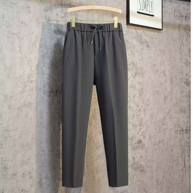 Quần Dài Lưng Thun Ống Rộng Oversize Phong Cách Nhật Bản Thời Trang Chất Lượng Cao Cho Nam Size M-3XL