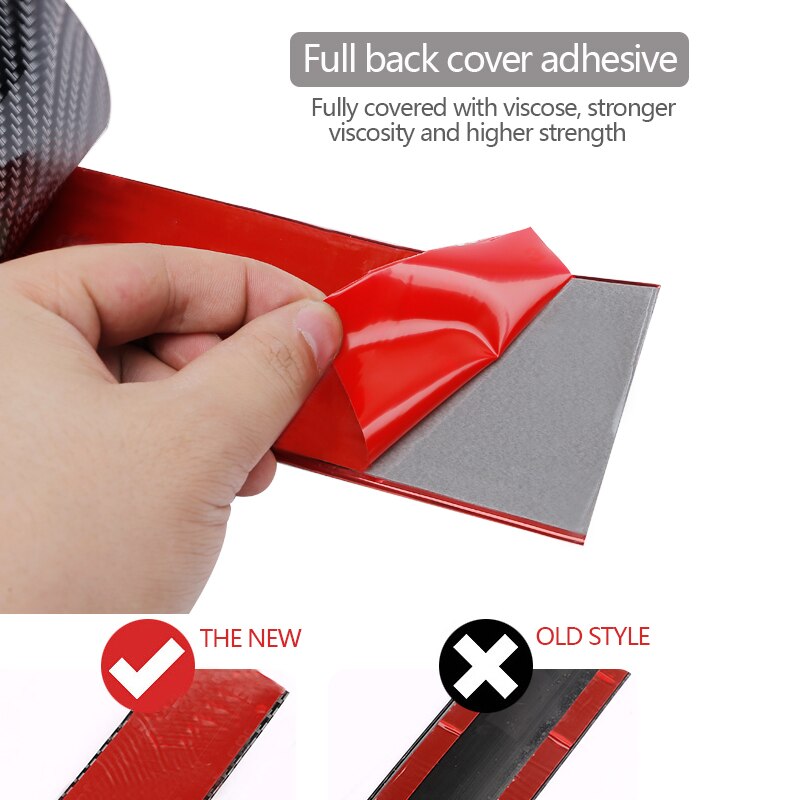 Miếng dán SEAMETAL 5m / 1m bằng cao su sợi carbon chống bụi chống nước thích hợp cho xe ô tô