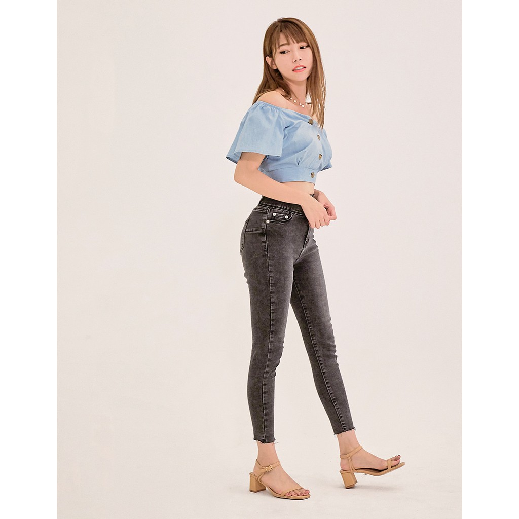 Quần jeans tôn dáng cho vóc dáng vừa nữ Air Space 2030123002