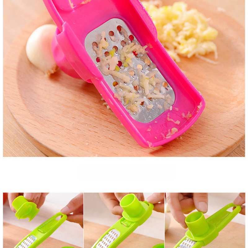 Dụng cụ băm ép tỏi dạng nhấn đa chức năng tiện dụng lợi cho nhà bếp