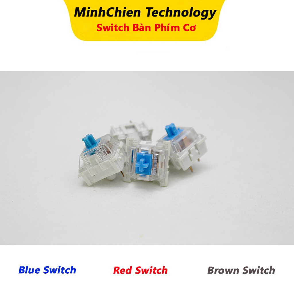 Blue/ Red Switch Long Hua 50 Triệu Lần Nhấn Cho Bàn Phím Cơ Hotswap