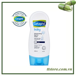 Sữa tắm dưỡng ẩm cho trẻ em CETAPHIL BABY MOISTURISING BATH & WASH 230ml
