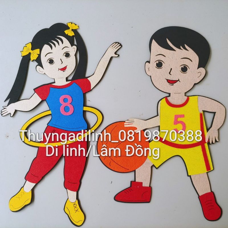 Góc vận động vải nỉ mầm non