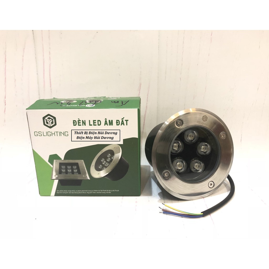 Đèn LED âm đất âm sàn GS Lighting (Ánh sáng Vàng) - Bảo hành 12 tháng