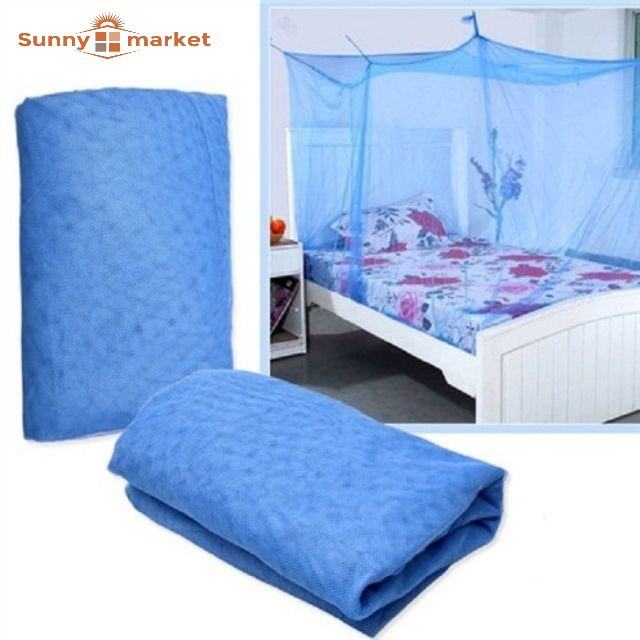 Mùng ngủ tuyn cao cấp loại dày 2m x 2m5 (màu xanh, màu hồng)