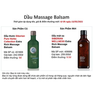 Dầu massage Balsam