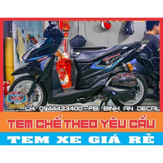 tem rời vario xanh đen.