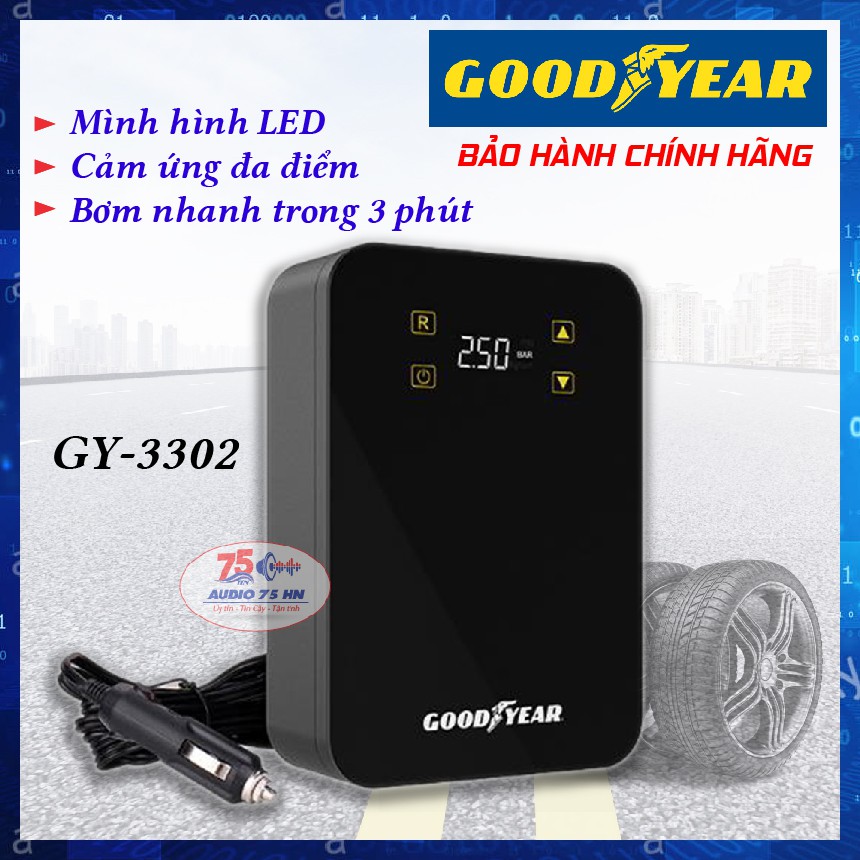 [CHÍNH HÃNG] BƠM Ô TÔ GOODYEAR MẪU MỚI NHẤT GY- 3302