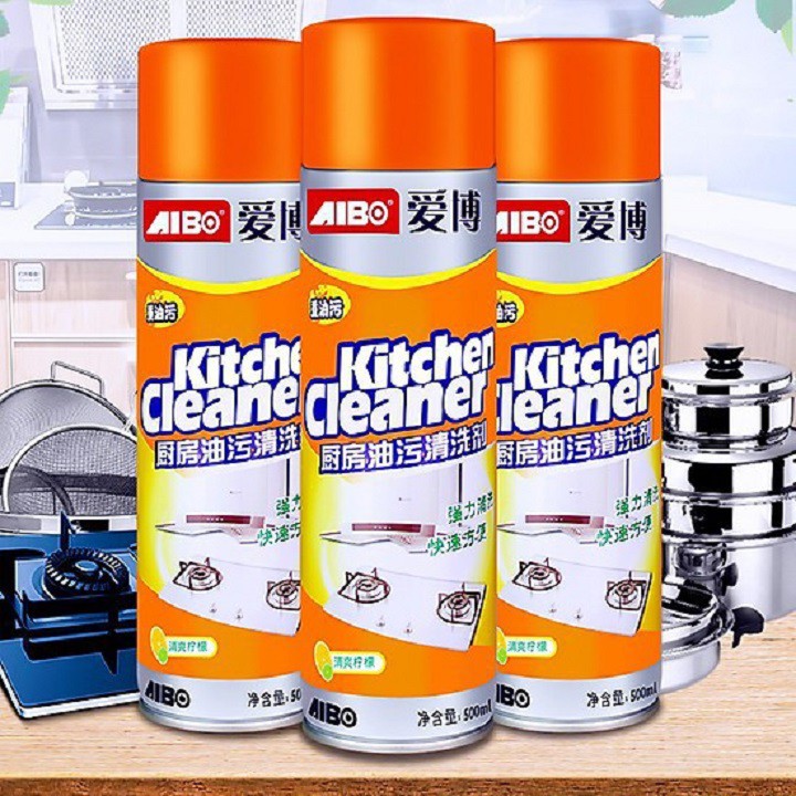 Bình xịt bọt tuyết kitchen cleaner tẩy rửa siêu sạch dung tích 500ml
