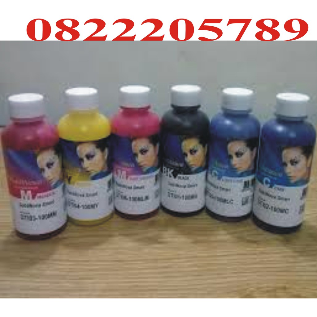 Bộ mực in chuyển nhiệt inktec Hàn quôc 100ml x 6 màu